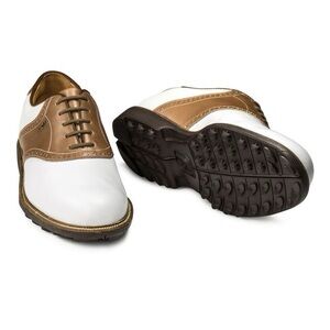 FootJoy White and Brown Oxford Shoes Classic Design